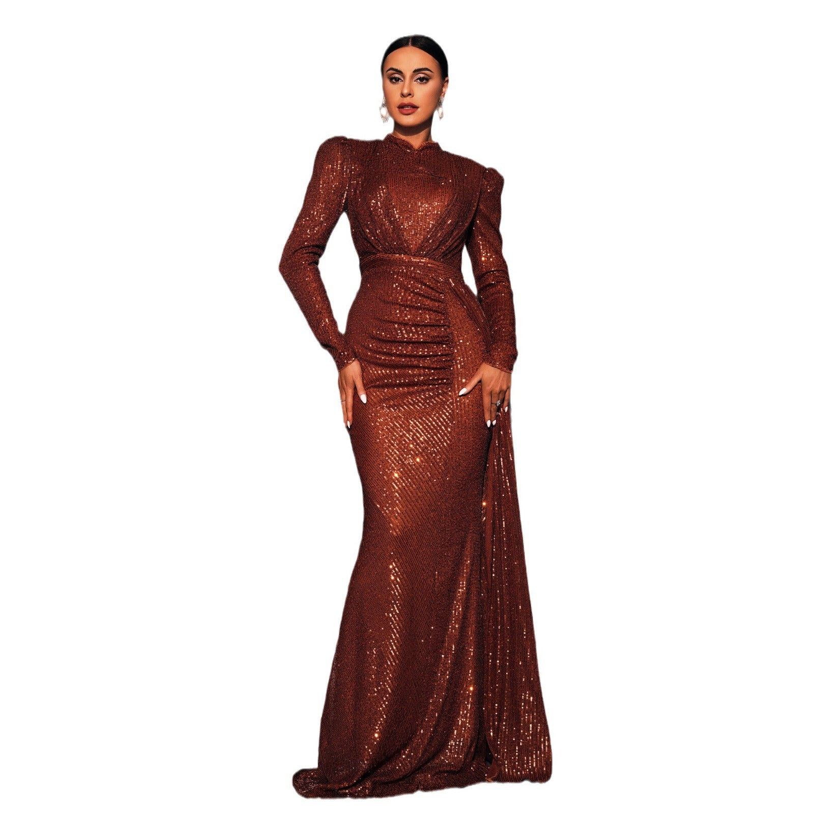 Rosalind Sequin Column Banquet Dress